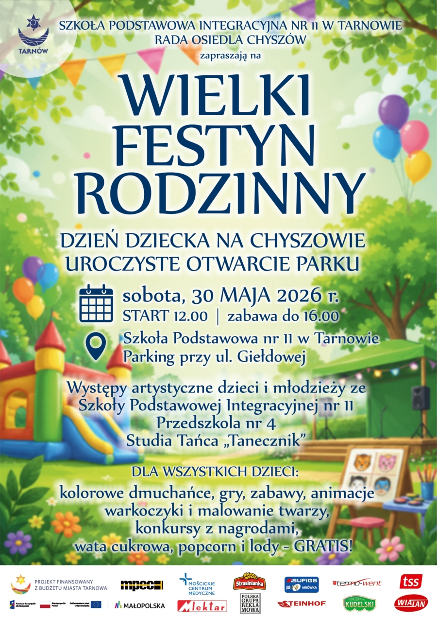 plakat z zapowiedzią festynu